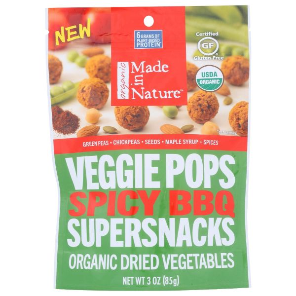 MADE IN NATURE: Pops Veggie Spicy Bbq Org, 3 oz