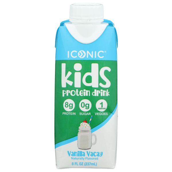 ICONIC: Kids Protein Rtd Vanilla, 8 fo