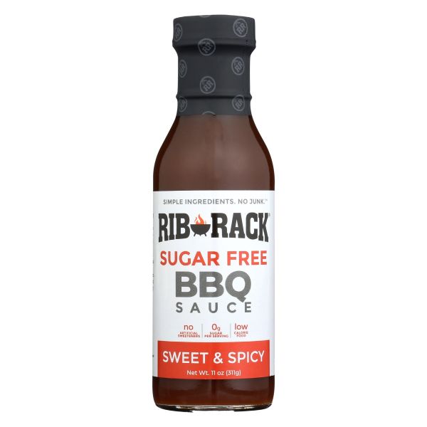 RIB RACK: Sauce Bbq Sweet Spicy Sf, 11 oz