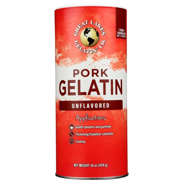 GREAT LAKES: Gelatin Pure, 1 lb