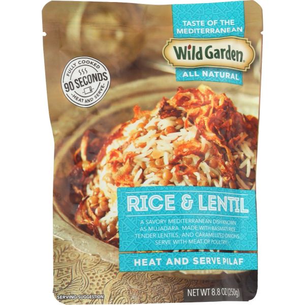 WILD GARDEN: Pilaf Rice & Lentil, 8.8 oz