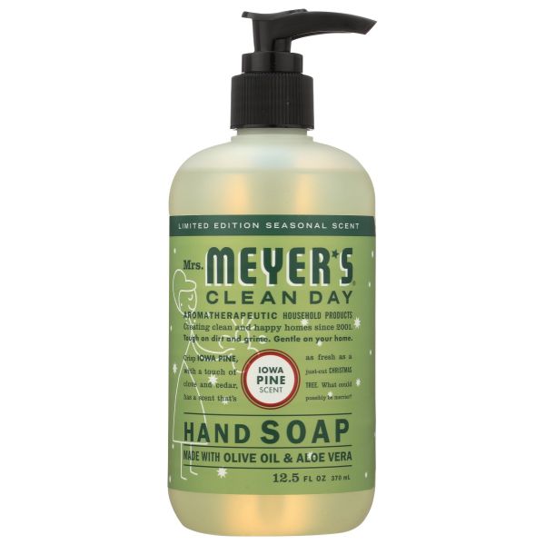 MRS MEYERS CLEAN DAY: Soap Hand Lq Hol Iwa Pne, 12.5 oz