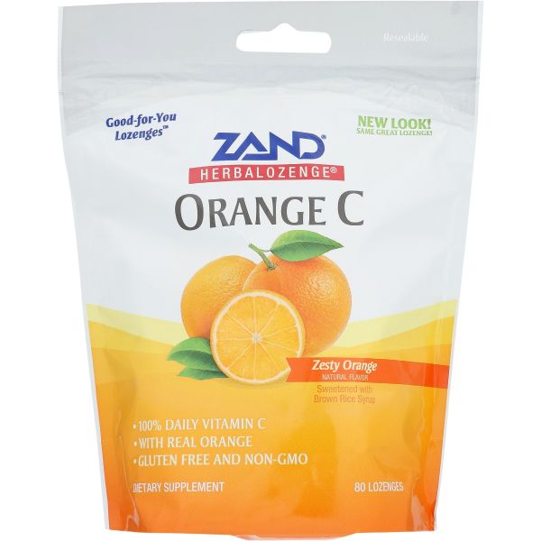 ZAND: Herbal Lozenge Orange, 80 pc