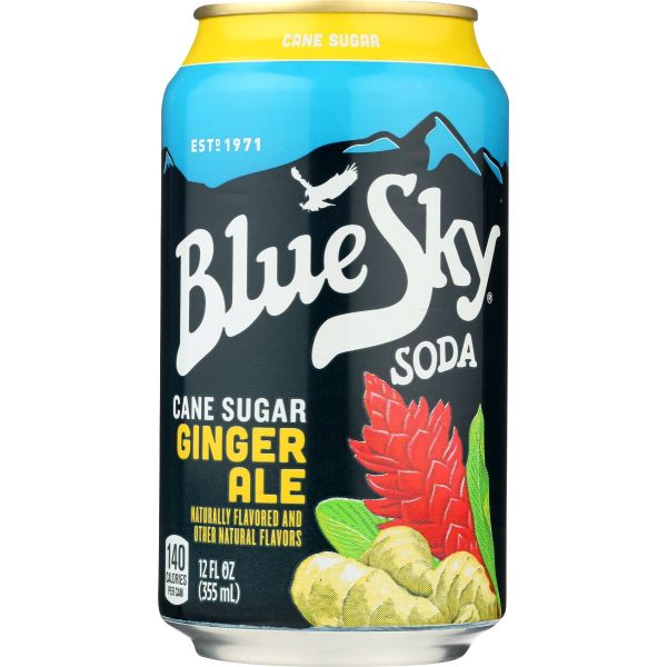 BLUE SKY: Soda Ginger Ale, 72 oz