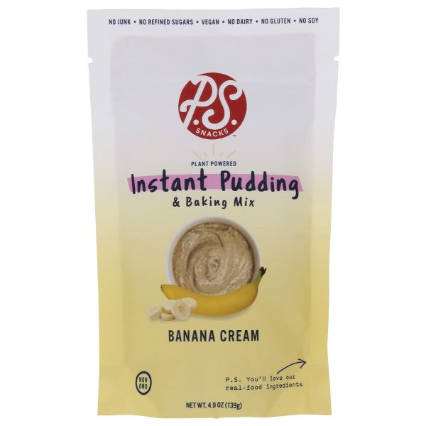 P.S. SNACKS COMPANY: Pudding Mix Banana Cream, 4.9 oz