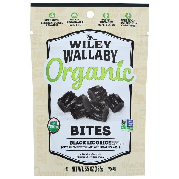 WILEY WALLABY: Candy Bites Black Org, 5.5 oz