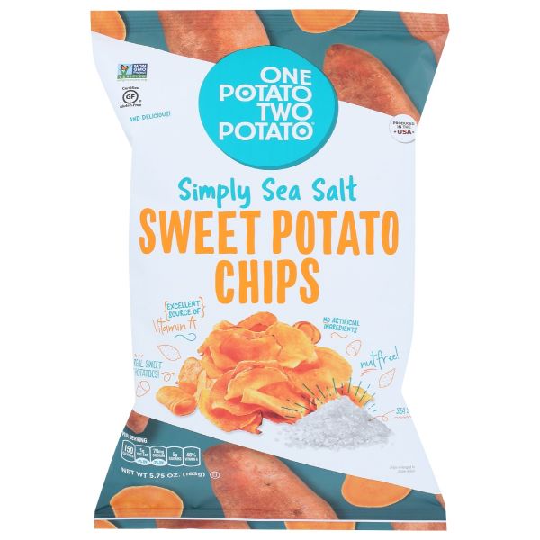 ONE POTATO TWO POTATO: Chip Swt Ptato Sea Salt, 5.75 oz
