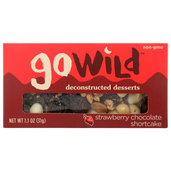 GO WILD: Snack Strwbry Choc Shrtck, 1.1 oz