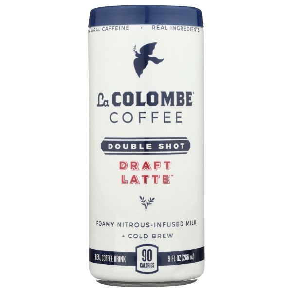 LA COLOMBE: Latte Draft Double Shot, 9 fo