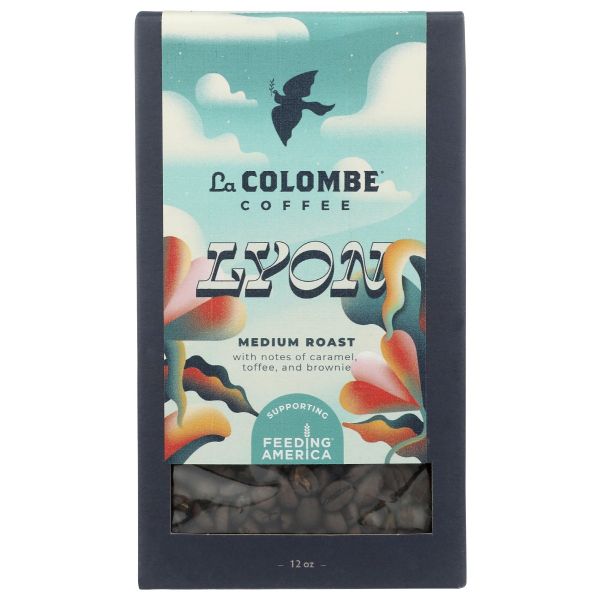 LA COLOMBE: Coffee Whl Bean Lyon, 12 oz