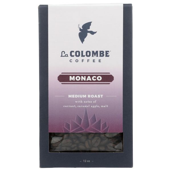 LA COLOMBE: Coffee Whl Bean Monaco, 12 oz