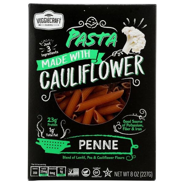 VEGGIECRAFT: Pasta Penne Cauliflower, 8 oz