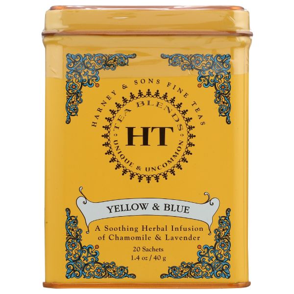 HARNEY & SONS: Tea Ht Yellow Blue 20Ea, 20 ea