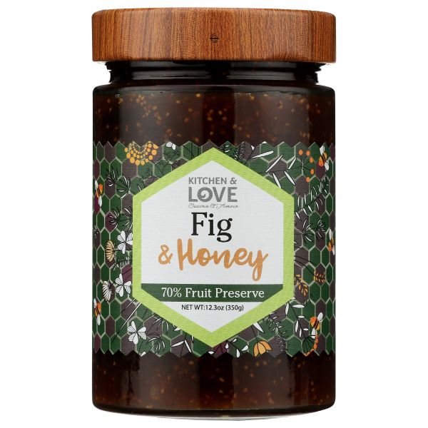 KITCHEN AND LOVE: Preserve Fig And Honey, 12.3 oz