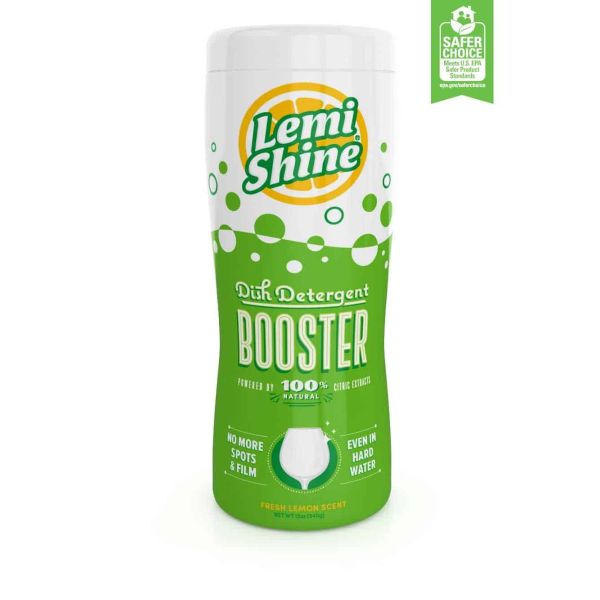 LEMI SHINE: Hard Water Dish Detergent Booster, 12 oz
