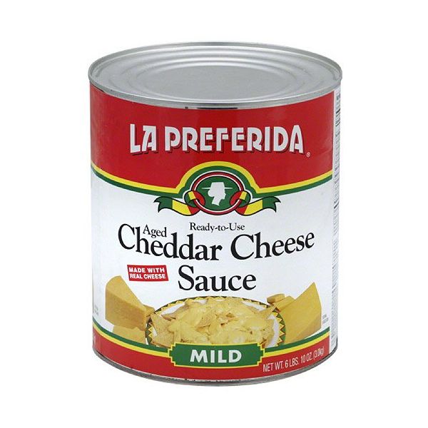 LA PREFERIDA: Cheddar Cheese Sauce, 106 oz