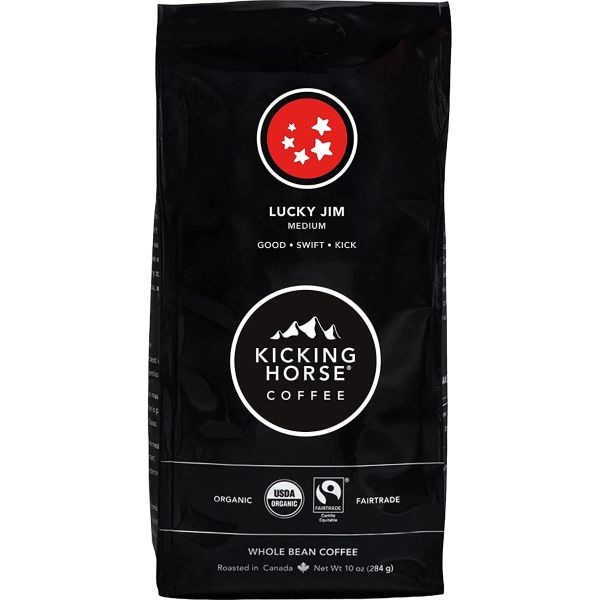 KICKING HORSE: Lucky Jim Whole Bean Coffee, 10 oz