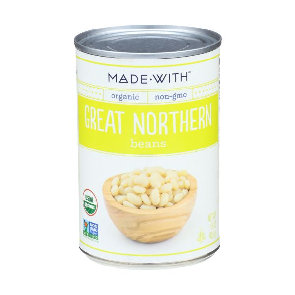 MADE WITH: Organic Great Northern Beans, 15 oz