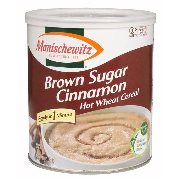 MANISCHEWITZ: Brown Sugar Cinnamon Hot Wheat Cereal, 12 oz