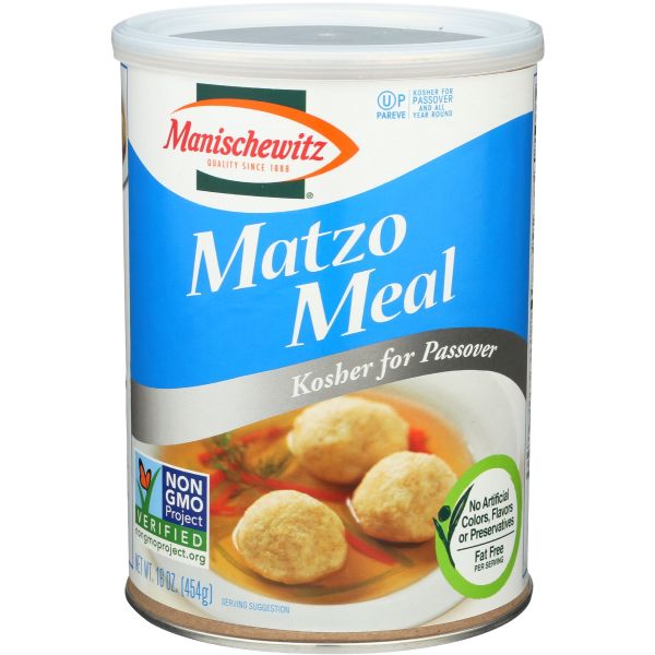 MANISCHEWITZ: Matzo Meal Passover Canister, 16 oz