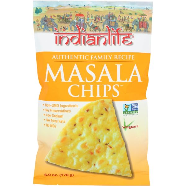 INDIANLIFE: Masala Chips, 6 oz