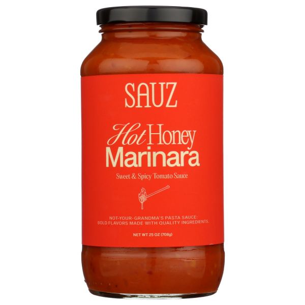 SAUZ: Hot Honey Marinara Sauce, 25 oz