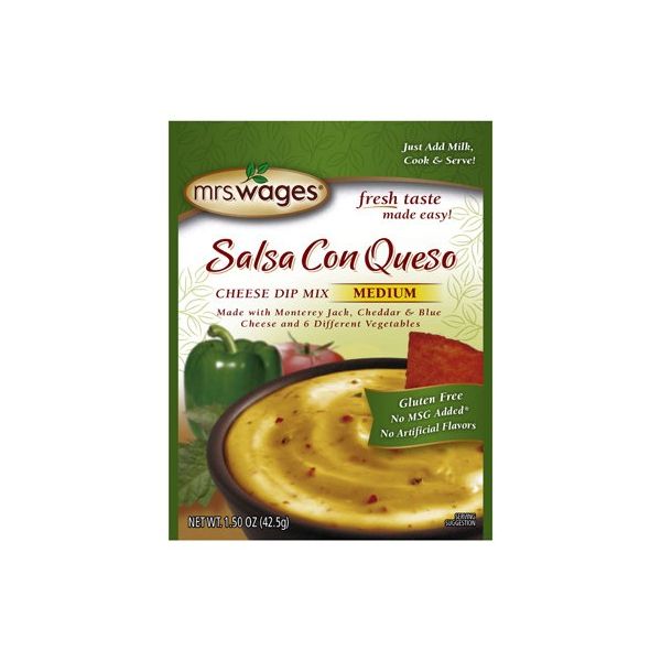 MRS WAGES: Salsa Con Queso Dip Mix, 1.5 oz