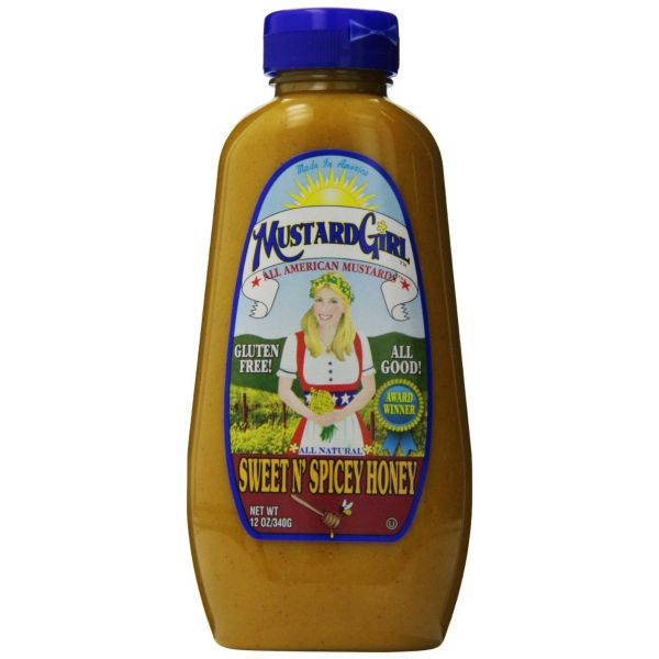 MUSTARD GIRL: Sweet N Spicy Honey Mustard, 12 oz