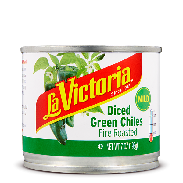 LA VICTORIA: Fire Roasted Diced Green Chiles Mild, 7 oz