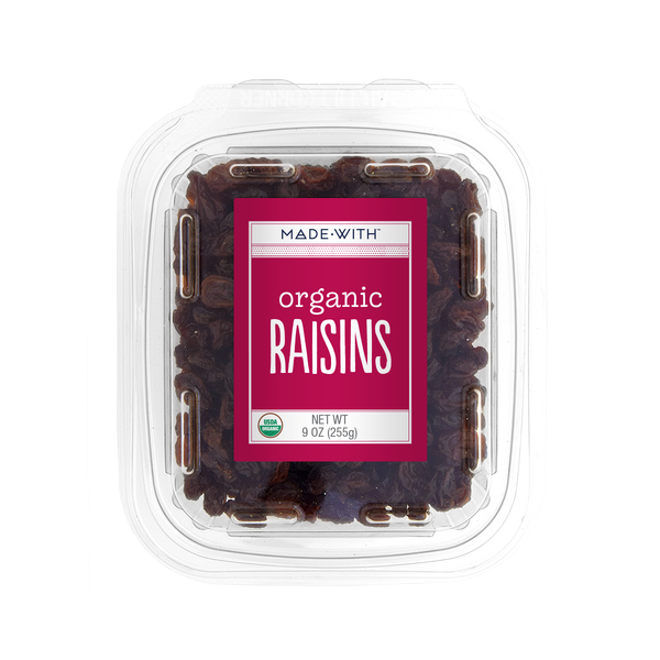MADE WITH: Organic Raisins Tub, 9 oz