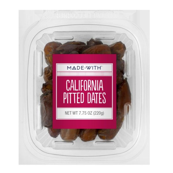 MADE WITH: California Pitted Dates Tub, 7.75 oz