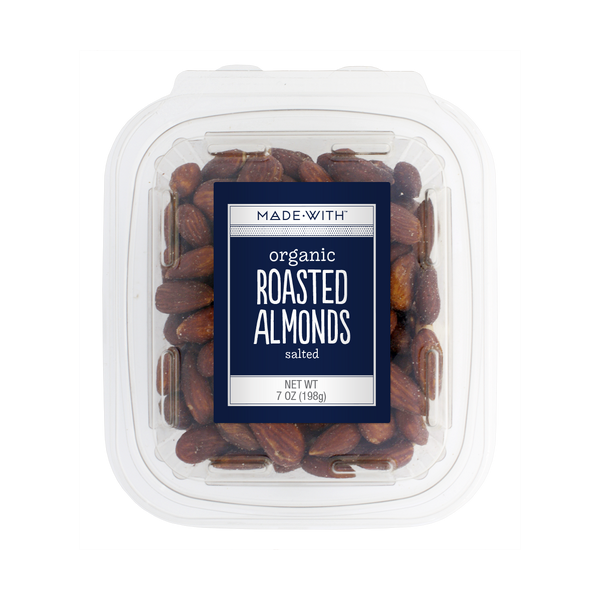 MADE WITH: Organic Roasted Almonds Tub, 7 oz