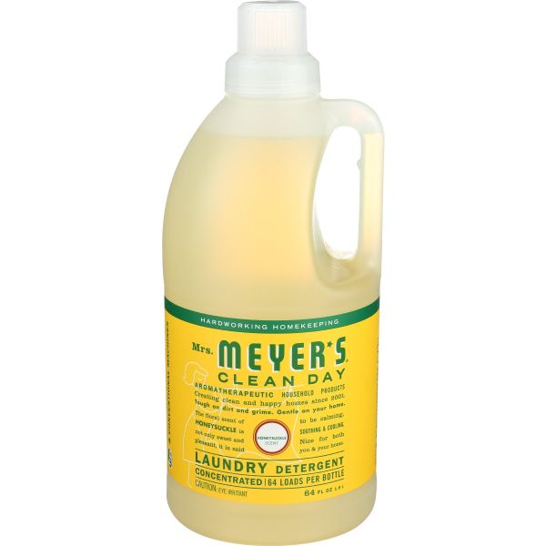 MRS MEYERS CLEAN DAY: Laundry Detergent Honeysuckle 2X, 64 oz