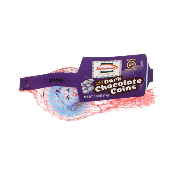MANISCHEWITZ: Dark Chocolate Coin, 0.53 oz