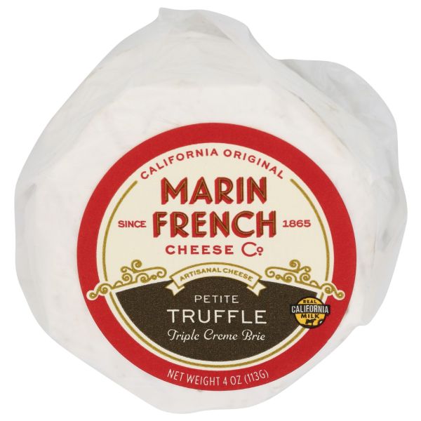 MARIN FRENCH: Petite Truffle Triple Crème Brie Cheese, 4 oz