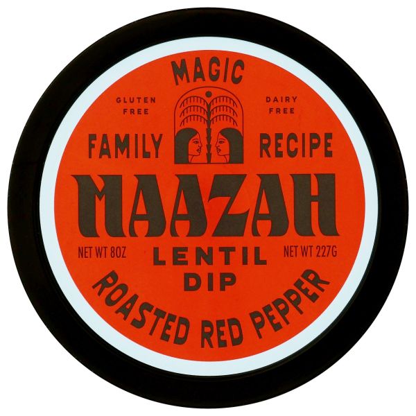 MAAZAH: Roasted Red Pepper Lentil Dip, 8 oz