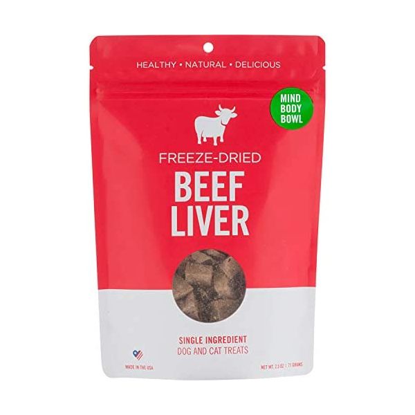 MIND BODY BOWL: Beef Liver Dog Treat, 2.5 oz