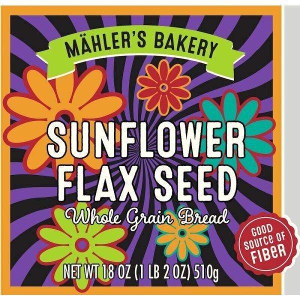 MAHLERS BAKERY: Sunflower Flaxseed Bread, 18 oz