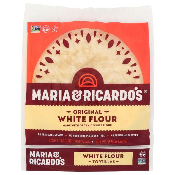 MARIA AND RICARDOS: White Flour Tortillas, 13.5 oz