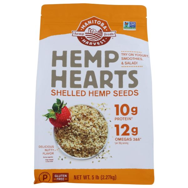 MANITOBA HARVEST: Hemp Hearts Shelled Hemp Seeds, 5 lb