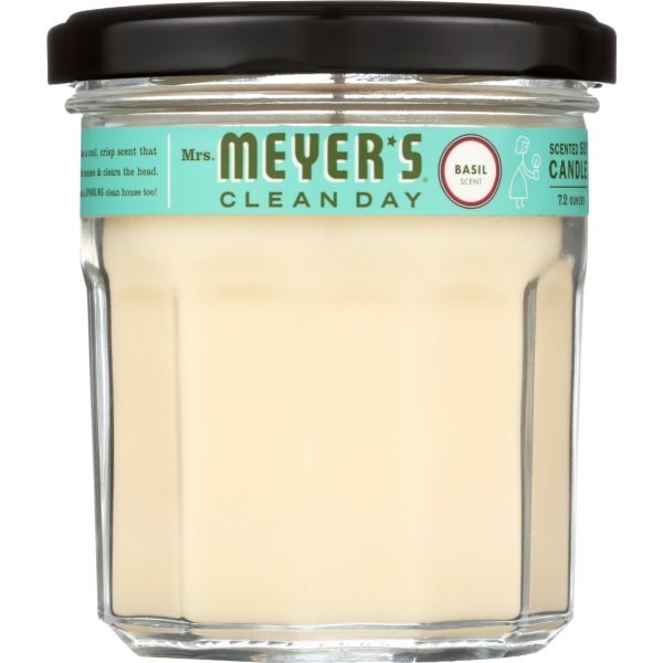 MRS MEYERS CLEAN DAY: Basil Soy Scent Candle, 7.2 oz