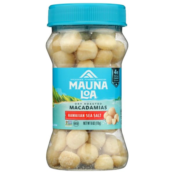 MAUNA LOA: Hawaiian Sea Salt Macadamias, 6 oz