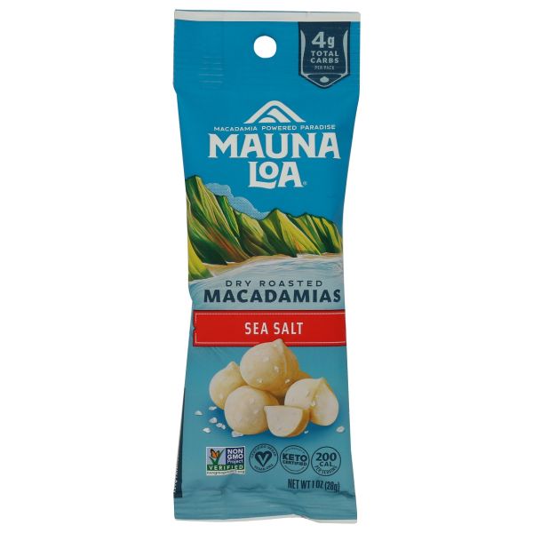 MAUNA LOA: Hawaiian Sea Salt Macadamias, 1 oz