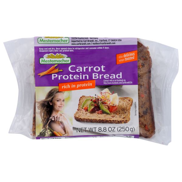 MESTEMACHER: Carrot Protein Bread, 8.8 oz