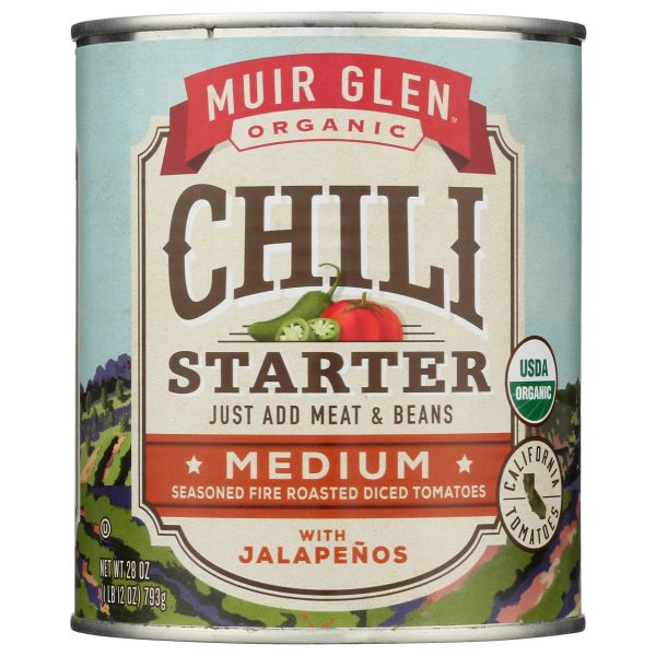 MUIR GLEN: Organic Chili Starter Medium, 28 oz