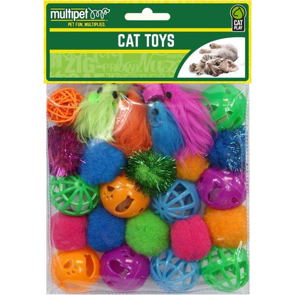 MULTIPET: Cat Toys Value Pack 24 Count, 1 ea
