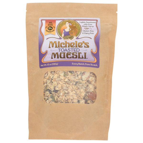 MICHELES GRANOLA: Toasted Muesli, 12 oz