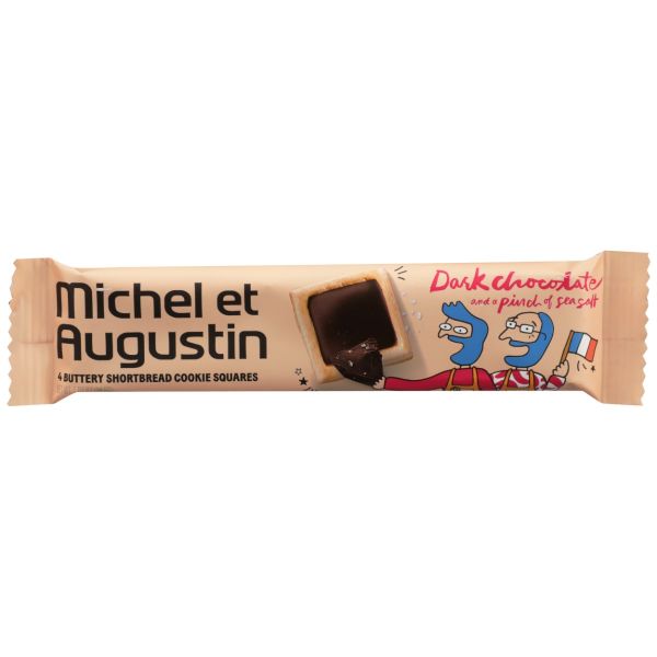 MICHEL ET AUGUSTIN: Dark Chocolate Sea Salt Cookie Squares, 1.07 oz