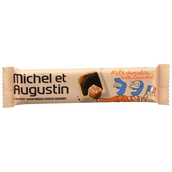 MICHEL ET AUGUSTIN: Milk Chocolate Caramel Cookie Squares, 1.2 oz