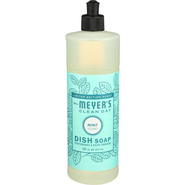 MRS MEYERS CLEAN DAY: Mint Dish Soap, 16 fo